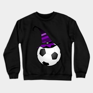 Halloween Witch Hat Soccer Crewneck Sweatshirt